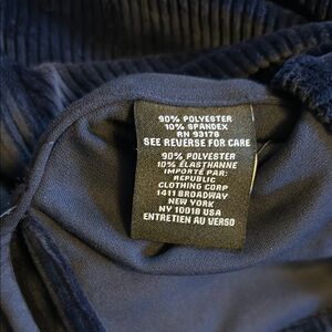 Magaschoni Navy Velvet Top